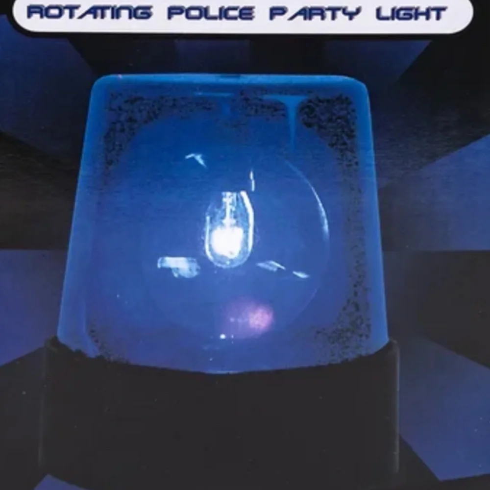 7” Blue Police Beacon Light Rotating Flashing Light Plug In AC Powered